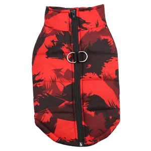 Giacca per gilet per cani con logo personalizzato giacca per cani invernale designer abbigliamento per animali domestici giacca per giubbotto di salvataggio per cani in cotone 100% riflettente