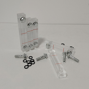 Jauge de niveau d'huile transparente Mengma Center Distance φ150, indicateur de niveau d'huile XYW avec vis de montage et joints pour compresseur d'air - Product Image 3