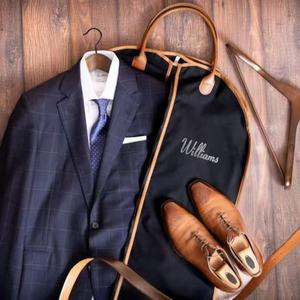 Oxford vêtement sac PU garniture bonne qualité vêtements sacs Logo impression ou broderie anti-poussière sacs pour femmes hommes maison stockage - Product Image 6