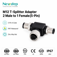 Connecteur M12 à angle droit étanche IP67, fiche d'assemblage sur site à 5 broches de type A, corps en ABS ignifuge pour capteur industriel