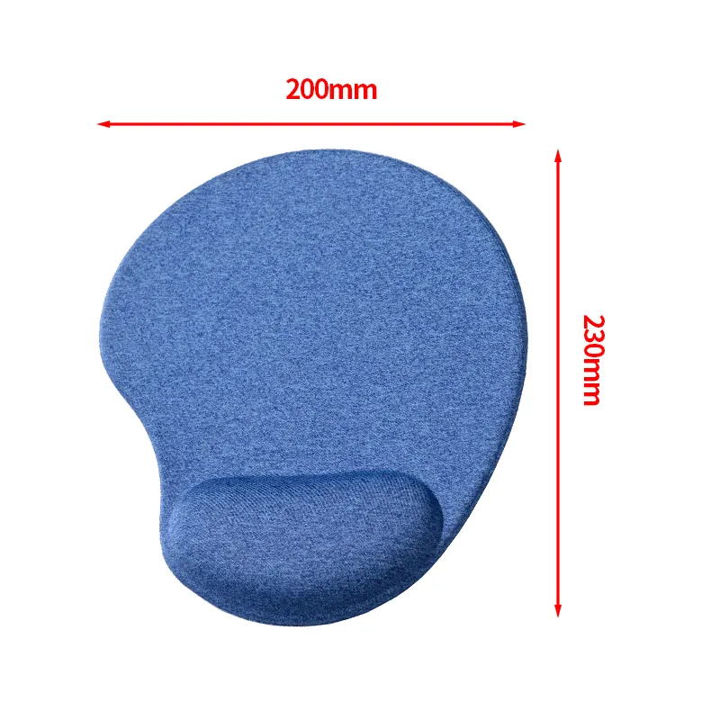 Company gifts Ergonomic gel mouse mat wrist support Neoprene fabric cheaper wrist rest mouse mat for office