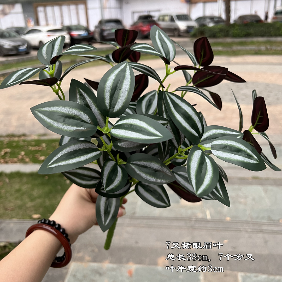 7 fork purple eye eyebrow leaf