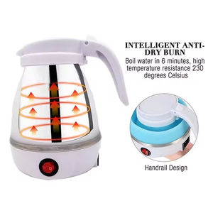 Bouilloire électrique en verre de 2 litres avec couvercle en acier inoxydable sans BPA, base à chauffage rapide, arrêt automatique pour l'eau chaude - Product Image 3