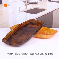 Seau à glace de fête 5L en polyrésine perlée dorée, forme bateau, grand format, personnalisable avec logo, étanche, design contemporain