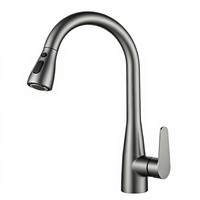 Robinet de cuisine Huagao chaud/froid en laiton chromé avec douchette, moderne, monotrou, à poser sur comptoir, avec capteur tactile et cartouche céramique