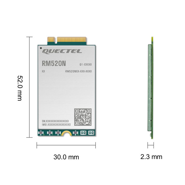 Quectel RM520N-GL M2 5G Module Supports Global Version 5G NSA SA Dual Mode RM520N RM520N-GLAA