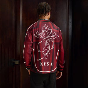 เสื้อกีฬาแบบยั่งยืน สไตล์วินเทจ ปักลายตามสั่ง ออกแบบเฉพาะทีม สะท้อนวัฒนธรรม  เสื้อฟุต<span class=keywords><strong>บอล</strong></span> ฮอกกี้ รักบี้ แบบสวิงแมน - Product Image 4