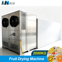 Industriële droogmachine warmtepomp type grote capaciteit voor fruit, groenten en kruiden