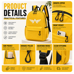 Sac à dos personnalisé OEM Haslor 2026 – Fabricant avec logo sur mesure – Faible MOQ (30 pièces) – Fournisseur rapide – Sac à dos étudiant - Product Image 3