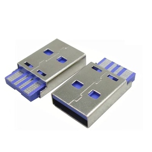 หัวต่อ USB 3.0 แบบตัวผู้ A 9 พิน ชนิด SMD แบบยึดใต้แผงวงจร รองรับกระแสไฟ 1.8A แรงดันไฟฟ้า 30V - Product Image 1