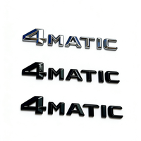 Autocollant de voiture 4x4 pour badge 4MATIC arrière, lettres électroplaquées, pour Classe C, Classe E, Classe S, GLA, GLK, W222, W223