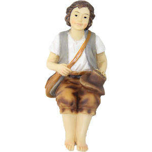 Figura de Natividad Pintada a Mano, Personaje Errante Sentado, 11 cm, Figura y Juguete Navideño para 9006935209525 - Product Image 1