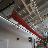 Conduit d'air léger ignifuge de tissu de chaussettes d'air de délai d'exécution rapide