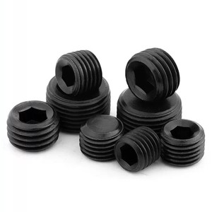 1/16 1/8 1/4 3/8 1/2 3/4 1 BSPT filetto maschio esagonale presa brugola tappo tubo acciaio inox SS304 - Product Image 1