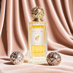 Manufacture Irregular Perfume <b>Spray</b> <b>Bottle</b> Clear <b>Empty</b> Crimp 30ml 50ml 100ml Glass Perfume <b>Bottle</b> With Gold Zamac Cap - Product Image 2