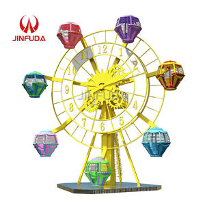 ราคาโรงงาน ไฟ LED ล้อหมุนกลางแจ้ง เครื่องเล่นสวนสนุกเหล็กกล้า รับน้ำหนักได้มากกว่า 500 กก. สำหรับห้างสรรพสินค้า - Product Image 6