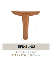 Pieds de meubles triangulaires en bois massif, couleur personnalisée, pour usage extérieur en milieu hospitalier, design moderne, robustes et offrant un excellent soutien, fabriqués au Vietnam