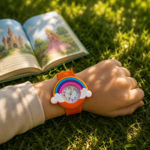 Montre à claquer lumineuse en quartz pour enfants, motif dessin animé, cadeau quotidien pour enfants - Product Image 1