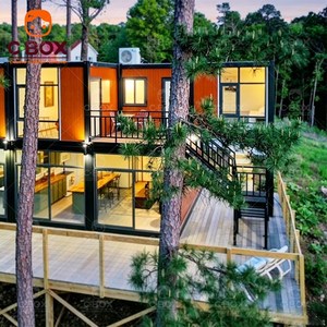 บ้านสำเร็จรูป Cbox เป็นมิตรกับสิ่งแวดล้อม สำหรับโรงแรม รีสอร์ท สำนักงาน 2 ชั้น พร้อมห้องครัว แบบโมดูลาร์ บรรจุในตู้คอนเทนเนอร์ - Product Image 1