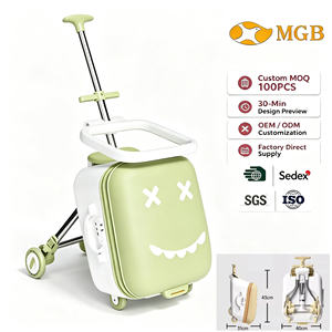 Maleta Infantil Moderna con Ruedas Giratorias, Diseño de Dibujos Animados, Ecológica, Resistente, Ligera y Portátil para las Aventuras del Bebé, con Soporte para Avión - Product Image 1