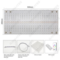 Panneau lumineux LED flexible RGB en pierre d'onyx marbrée certifiée UL, rétroéclairé DC24V