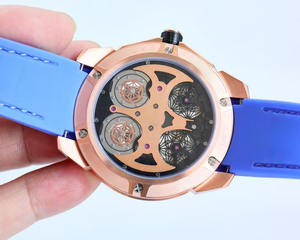 Venta al por Mayor de Relojes de Hombre Modernos y a la Moda con Correas Tejidas Esqueletizadas y Relojes Mecánicos Deportivos - Product Image 4