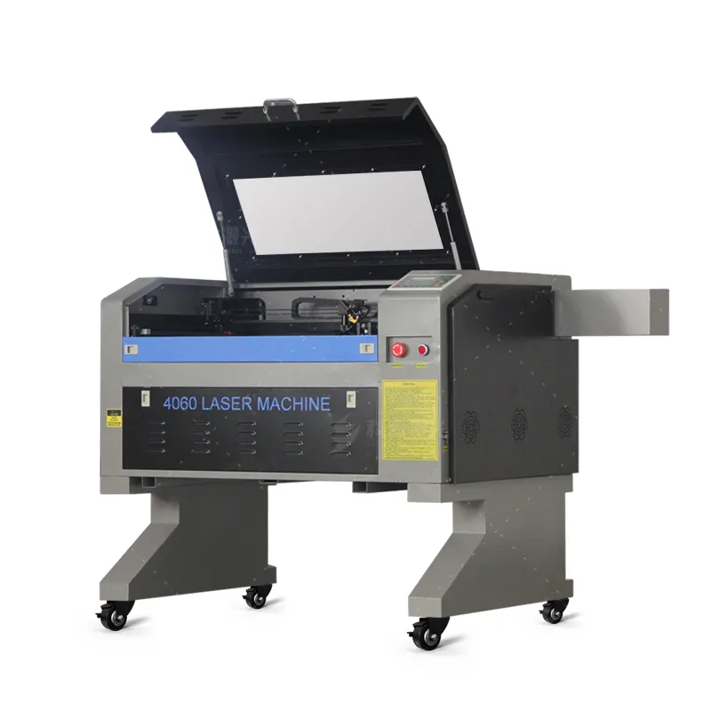 4060 60w máquina de corte a laser co2 para madeira compensada MDF de cristal de tecido acrílico couro