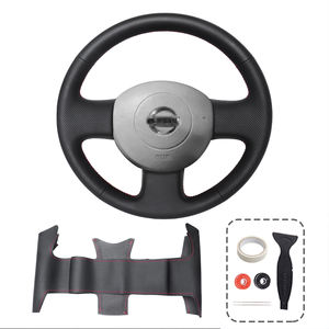 ผลิตภัณฑ์ดูแลรักษารถยนต์ที่ดีที่สุด ปลอกหุ้ม<span class=keywords><strong>พวงมาลัย</strong></span>หนังเย็บมือ สำหรับรถยนต์นิสสัน มาร์ช K12 ปี 2005 - Product Image 1