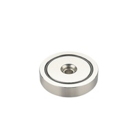 D16 * 5mm 10kg Force monopole Super fort néodyme magnétique tasse Pot aimants avec trou fraisé