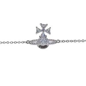 Bracelet S999 en tungstène Saturne avec zircon naturel, collection Empress Dowager, design de niche haut de gamme, style européen et américain - Product Image 1