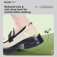 Autocollant en mousse pour talon, anti-déchirure, anti-usure, épaisseur 5 mm, pour ajuster la taille des chaussures et réduire l'effort sur les pieds