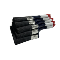Pinceau à poils naturels personnalisable OEM de 1 à 5 pouces, qualité DIY, pour peinture murale, polissage, manche en bois