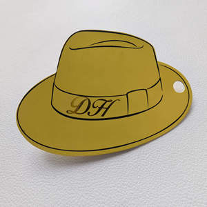 Etiqueta colgante de goma de PVC personalizada DP42 para ropa y ropa de moda con diseño de cordón de logotipo y agujero o cuerda para sombreros y bolsos - Product Image 6
