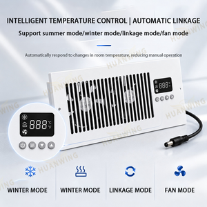 Ventilateur de circulation intelligent 4x10 avec thermostat, double ventilateur silencieux pour optimisation du flux d'air CVC, ventilateur d'extraction intelligent - Product Image 2