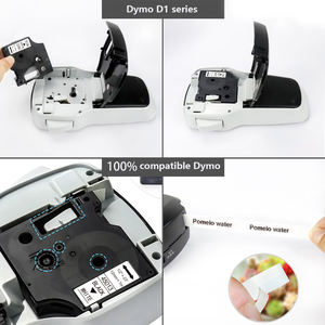 Compatible D1 45021 ruban adhésif noir 12mm 0.47 pouces, recharge pour imprimante d'étiquettes <span class=keywords><strong>Dymo</strong></span> étiqueteranager 160 280 360D 420P 450 <span class=keywords><strong>Dymo</strong></span> - Product Image 4