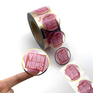 कस्टम लक्ज़री वाटरप्रूफ प्रिंटिंग विनाइल लेबल रोल लोगो पर्सनल केयर पैकेजिंग बोतल पर्यावरण अनुकूल गोल्ड फ़ॉइल पीवीसी स्टिकर