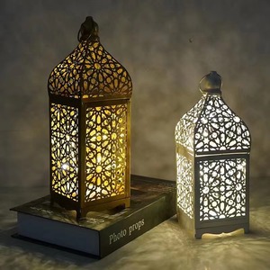 Dogana grande metallo cavo esterno marocchino ramdan led <span class=keywords><strong>candele</strong></span> <span class=keywords><strong>lanterne</strong></span> luci decorative <span class=keywords><strong>per</strong></span> decorazioni ramadan - Product Image 3