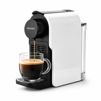 Machine à café à capsules 20 bars, machine à expresso automatique, cafetière à dosettes en plastique pour la maison, le bureau, l'hôtel