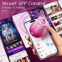 Rosen-Sexspielzeug Saugvibrator mit 10 Saugmodi APP-Steuerung Rosen-Toy Klitoris-Nippel-Sauger Vibratoren Erotikspielzeug für Frauen und Paare