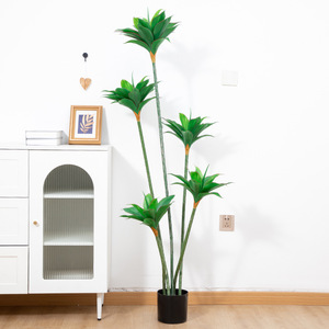 AYOYO, árbol artificial, planta verde, planta en maceta, decoración de interiores, planta de simulación, decoración de bonsái, plátano de viaje - Product Image 3