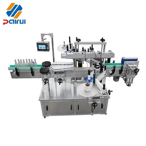 PAIRUI High Quality Automatic Plastic Pet Pe Bottle Adhesive Sticker Labeling Machine