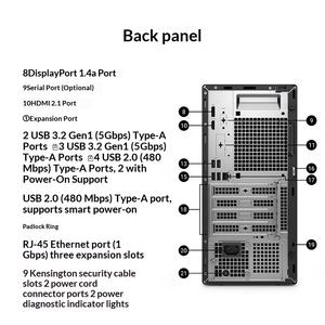 PC Desktop Commerciale <span class=keywords><strong>Dell</strong></span> QCT1250 Direttamente dalla Fabbrica, Core I5-14500 + Monitor 23,8 Pollici, 16GB DDR5, 512GB SSD, GT730-4G - Product Image 4