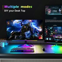 Barres lumineuses LED RGB pour jeux sous l'écran d'ordinateur, éclairage d'ambiance intelligent pour bureau, écran de télévision, décoration