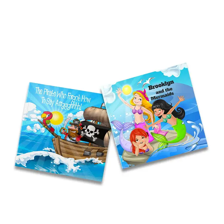 2024 impresión de libros de fábrica profesional cubierta personalizada Logo dibujo cartón dibujos animados libro para niños