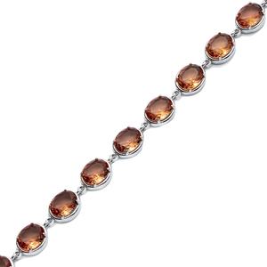 Pulsera de tenis de piedra sultanita de forma ovalada, venta al por mayor, joyería de plata de ley 925 turca hecha a mano para mujer - Product Image 3