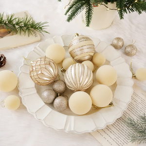 Flocked Shatterproof Xmas Balls Decor Hanging Ornament 36PCS Velvet <b>Christmas</b> Ball Ornaments Set for Tree Decorations - Product Image 4