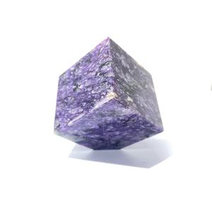 Cubo de Charoite pulido, cubos de cristal para decoración Fengshui, color morado - Product Image 1