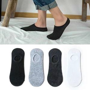Men's Breathable Invisible Socks Solid Color Low Cut Polyester Fiber Summer Casual Boat Socks Sweat Absorbing - Product Image 4