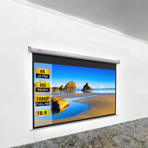 Màn hình máy chiếu thủ công 16:9 HD 100 inch màn hình chiếu phim Gấp Chống nhăn màu trắng mờ cho rạp hát tại nhà - Product Image 3