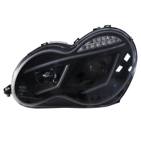 Pour Benz 2000-2007 année W203 C63 C200 C230 C280 C300 LED yeux d'ange LED phares de voiture boîtier noir JY